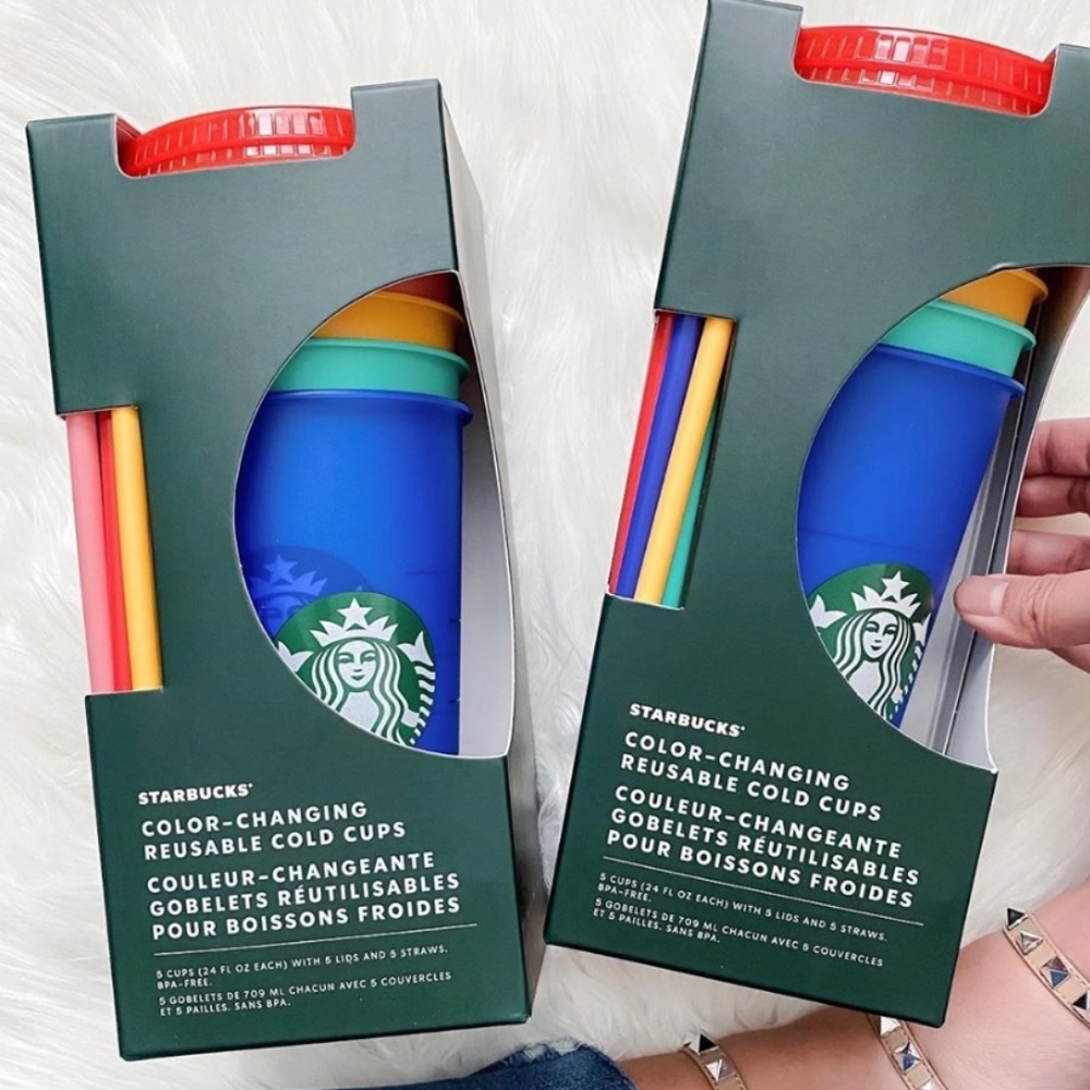 Starbucks colour changing cups 5 pack